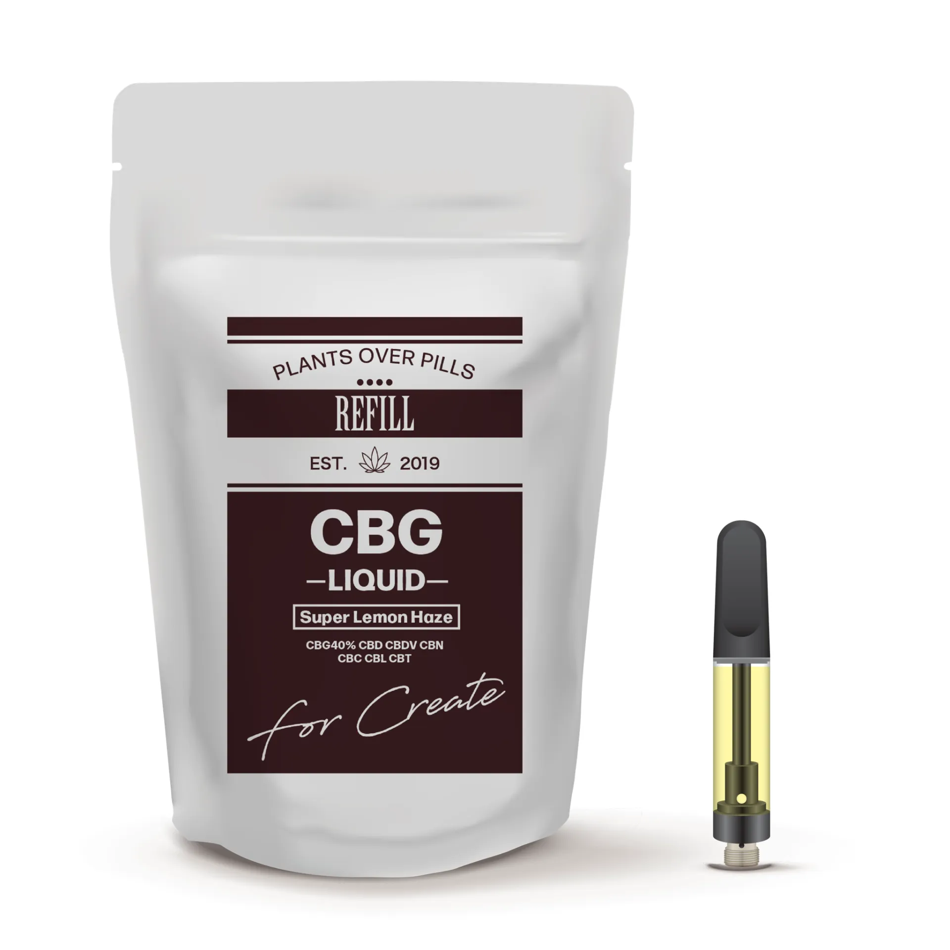 REFILL CBG カートリッジ CBG 40% 1.0ml 【Super Lemon Haze】